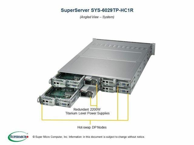 SuperMicro SYS-6029TP-HC1R 2U Server