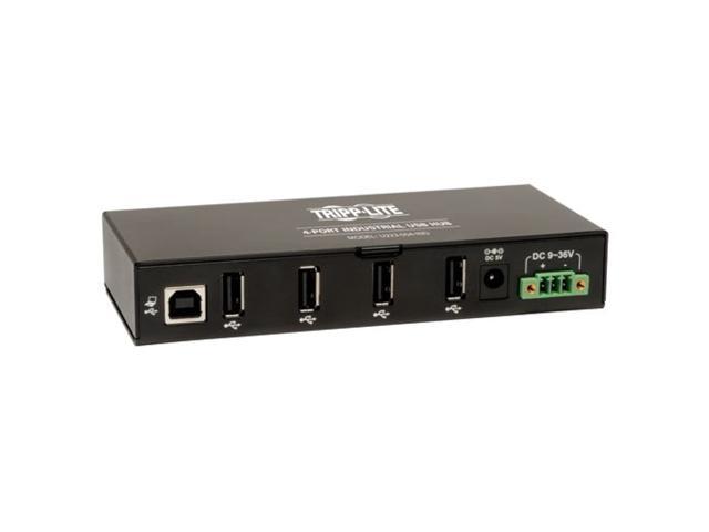 Tripp Lite 4-Port Rugged Industrial USB 2.0 Hi-Speed Hub w 15KV ESD Immunity and metal case, Mountable(U223-004-IND)
