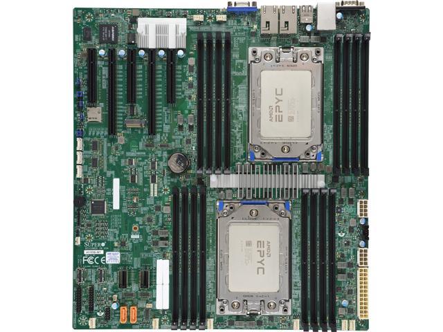 SUPERMICRO MBD-H11DSI-NT Mainboard, Factory Installed with 2 x AMD EPYC Rome 64 Cores 7702 CPU