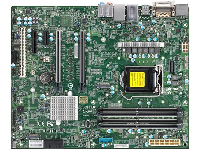 Supermicro MB MBDX12SAEB W480 Intel Xeon LGA1200 DDR4 128GB HDMI DP DVID ATX