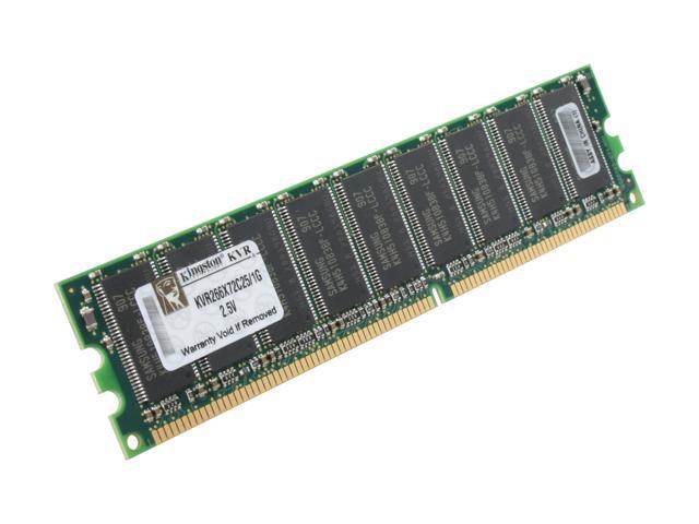 Kingston 1GB 184-Pin DDR SDRAM ECC Unbuffered DDR 266 (PC 2100) Server Memory Model KVR266X72C25/1G