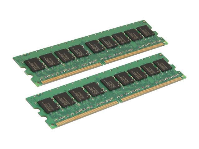 Kingston ValueRAM 4GB (2 x 2GB) 240-Pin DDR2 SDRAM ECC Unbuffered DDR2 667 (PC2 5300) Server Memory Model KVR667D2E5K2/4G