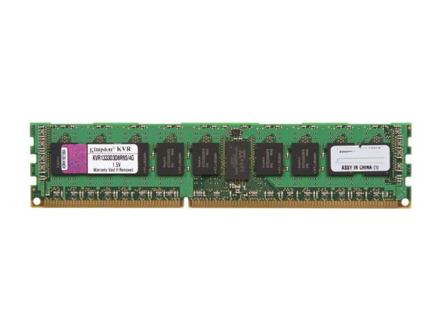 Kingston 4GB 240-Pin DDR3 SDRAM ECC Registered DDR3 1333 Server Memory Model KVR1333D3D8R9S/4G