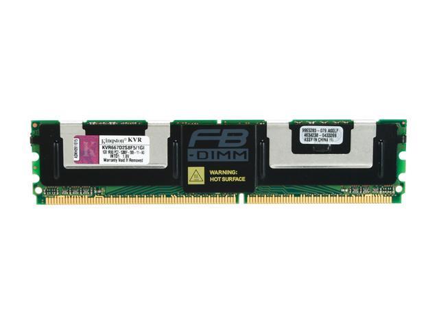 Kingston 1GB 240-Pin DDR2 SDRAM ECC Fully Buffered DDR2 667 Server Memory Model KVR667D2S8F5/1GI