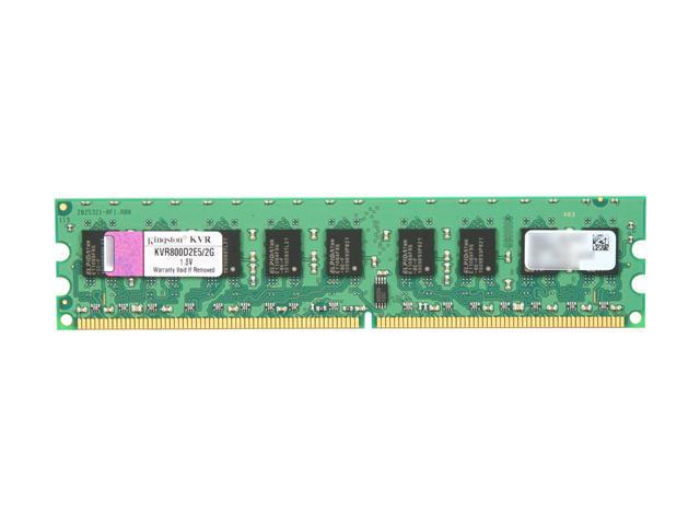 Kingston 2GB 240-Pin DDR2 SDRAM ECC DDR2 800 (PC2 6400) Server Memory Model KVR800D2E5/2G