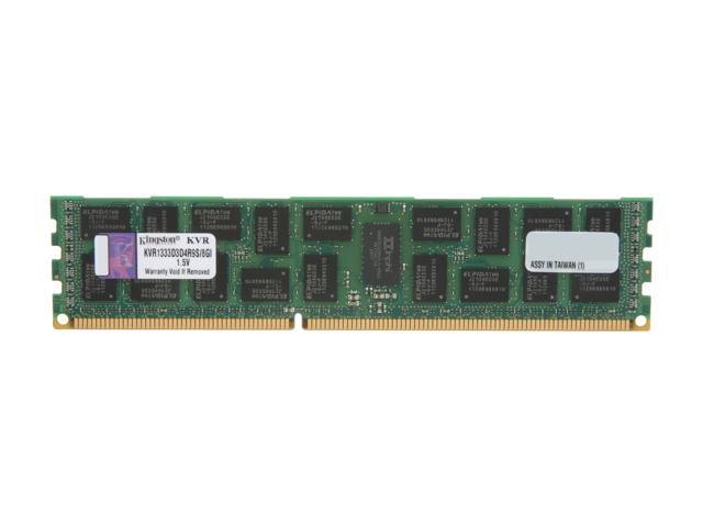 Kingston 8GB 240-Pin DDR3 SDRAM ECC Registered DDR3 1333 (PC3 10600) Server Memory Model KVR1333D3D4R9S/8GI