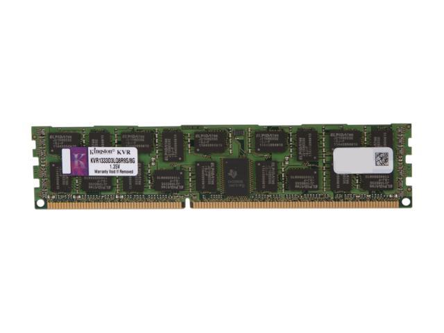 Kingston 8GB 240-Pin DDR3 SDRAM ECC Registered DDR3 1333 Server Memory QR x8 1.35V Model KVR1333D3LQ8R9S/8G