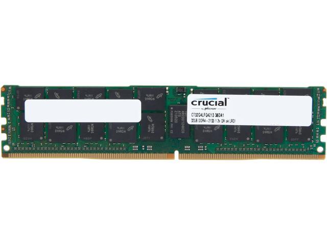 Crucial 32GB 288-Pin DDR4 SDRAM ECC Load Reduced DDR4 2133 (PC4 17000) Server Memory Model CT32G4LFQ4213