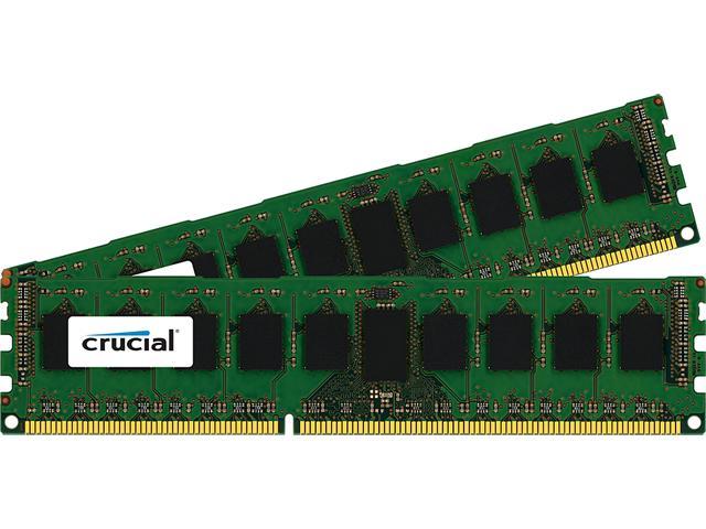 Crucial 8GB (2 x 4GB) 240-Pin DDR3 SDRAM ECC Unbuffered DDR3 1866 (PC3 14900) Server Memory Model CT2KIT51272BA186DJ
