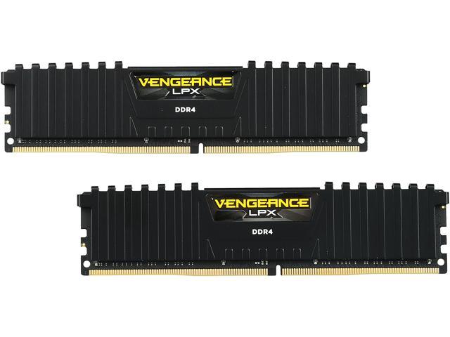 CORSAIR Vengeance LPX 16GB (2 x 8GB) 288-Pin PC RAM DDR4 2400 (PC4 19200) Desktop Memory Model CMK16GX4M2A2400C16