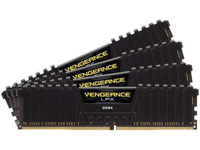 CORSAIR Vengeance LPX (AMD Ryzen Ready) 32GB (4 x 8GB) 288-Pin DDR4 3200 (PC4 25600) AMD Optimized Desktop Memory Model CMK32GX4M4Z3200C16