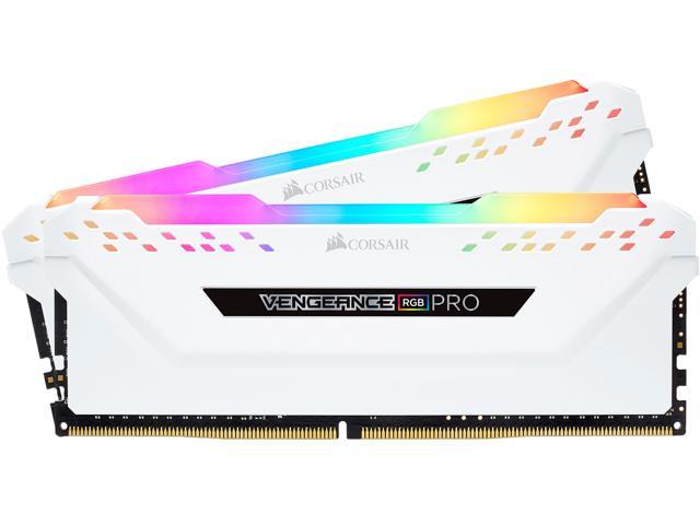 CORSAIR Vengeance RGB Pro 16GB (2 x 8GB) 288-Pin DDR4 DRAM DDR4 3000 (PC4 24000) Desktop Memory Model CMW16GX4M2C3000C15W
