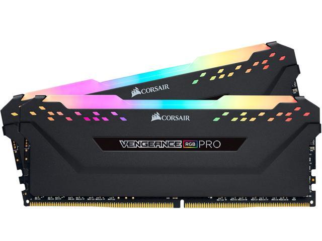 CORSAIR Vengeance RGB Pro (AMD Ryzen Ready) 16GB (2 x 8GB) 288-Pin DDR4 2933 (PC4 23400) AMD Optimized Desktop Memory Model CMW16GX4M2Z2933C16