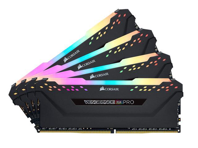 CORSAIR Vengeance RGB Pro 32GB (4 x 8GB) 288-Pin PC RAM DDR4 3600 (PC4 28800) Desktop Memory Model CMW32GX4M4D3600C18