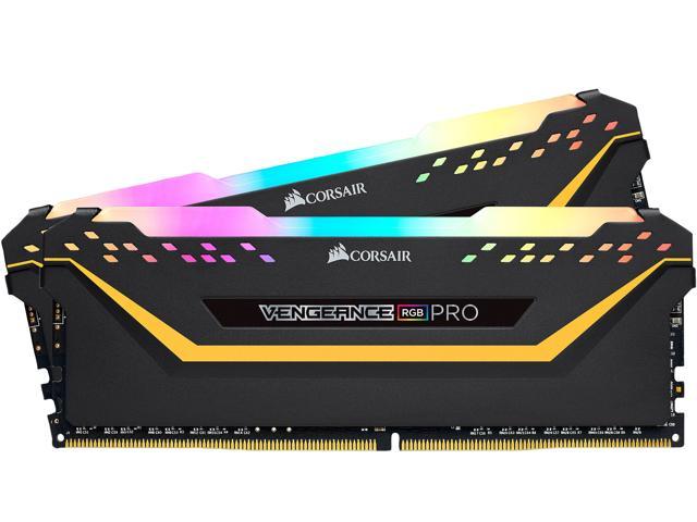 CORSAIR Vengeance RGB Pro 16GB (2 x 8GB) DDR4 3200 (PC4 25600) Desktop Memory - TUF Gaming Edition Model CMW16GX4M2C3200C16-TUF
