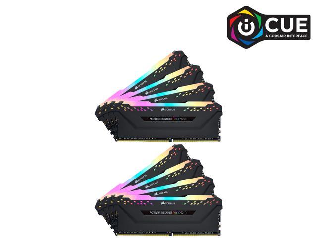 CORSAIR Vengeance RGB Pro 256GB (8 x 32GB) 288-Pin PC RAM DDR4 3200 (PC4 25600) Desktop Memory Model CMW256GX4M8E3200C16