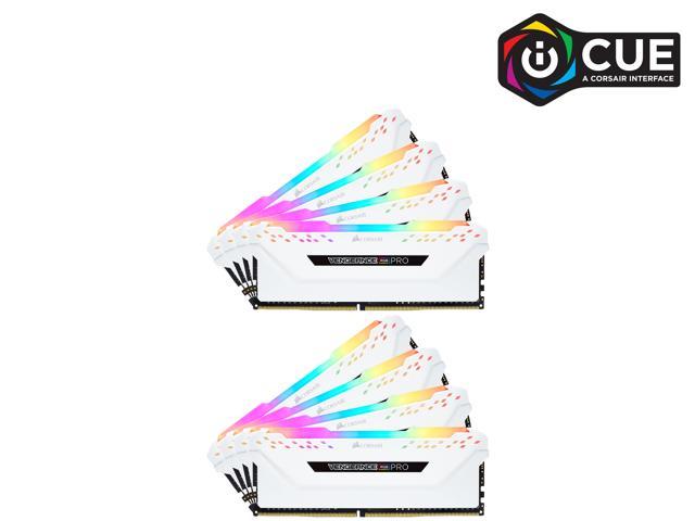 CORSAIR Vengeance RGB Pro 256GB (8 x 32GB) 288-Pin PC RAM DDR4 3200 (PC4 25600) Desktop Memory Model CMW256GX4M8E3200C16W