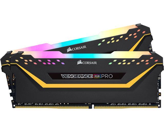 CORSAIR Vengeance RGB Pro 32GB (2 x 16GB) 288-Pin PC RAM DDR4 3200 (PC4 25600) Desktop Memory - TUF Gaming Edition Model CMW32GX4M2E3200C16-TUF