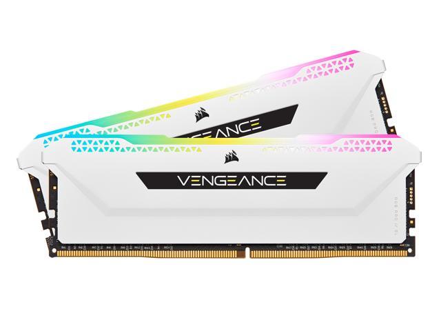CORSAIR Vengeance RGB Pro SL 16GB (2 x 8GB) 288-Pin PC RAM DDR4 3200 (PC4 25600) Desktop Memory Model CMH16GX4M2E3200C16W