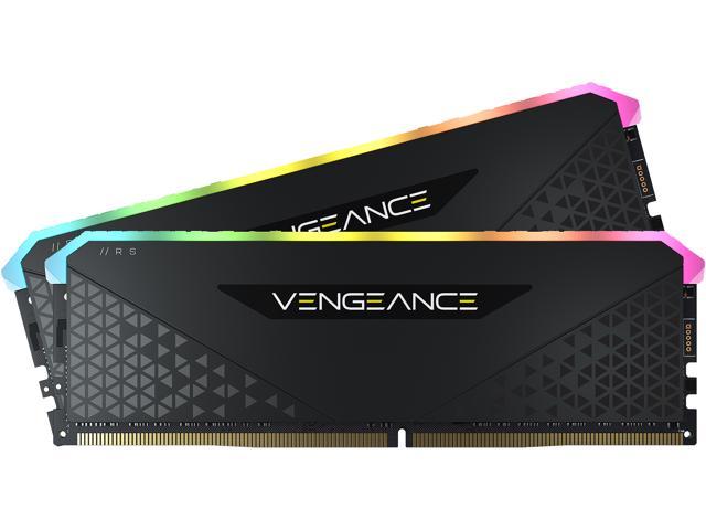 CORSAIR Vengeance RGB RS 64GB (2 x 32GB) 288-Pin PC RAM DDR4 3600 (PC4 28800) Desktop Memory Model CMG64GX4M2D3600C18