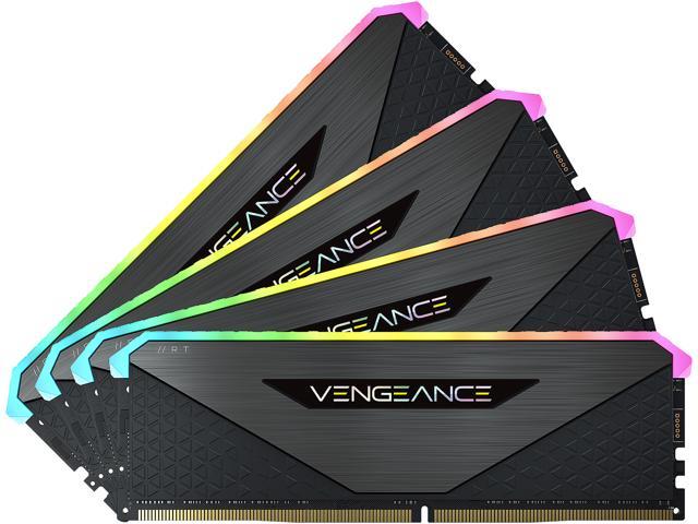 CORSAIR Vengeance RGB RT 64GB (4 x 16GB) 288-Pin DDR4 SDRAM DDR4 3200 (PC4 25600) AMD Optimized Desktop Memory Model CMN64GX4M4Z3200C16