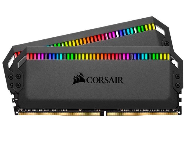 CORSAIR Dominator Platinum RGB 16GB (2 x 8GB) 288-Pin PC RAM DDR4 4000 (PC4 32000) Desktop Memory Model CMT16GX4M2Z4000C18