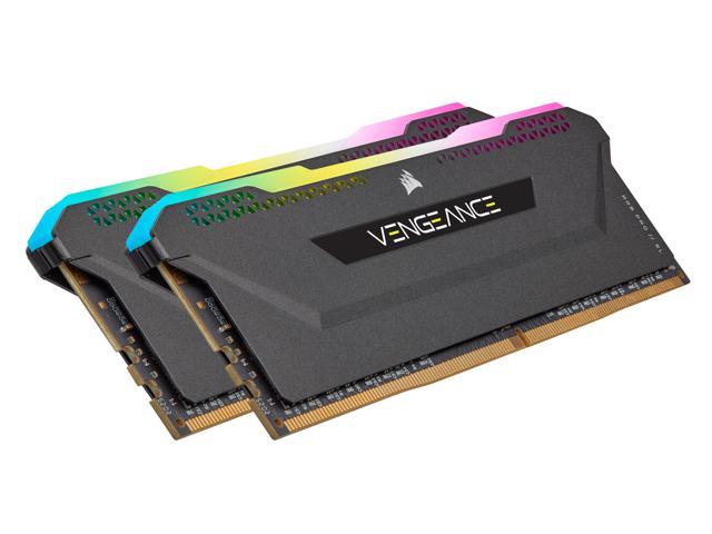 CORSAIR Vengeance RGB Pro SL 64GB (2 x 32GB) 288-Pin PC RAM DDR4 3200 (PC4 25600) Desktop Memory Model CMH64GX4M2E3200C16