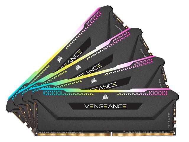 CORSAIR Vengeance RGB Pro SL 256GB (8 x 32GB) 288-Pin PC RAM DDR4 3200 (PC4 25600) Desktop Memory Model CMH256GX4M8E3200C16