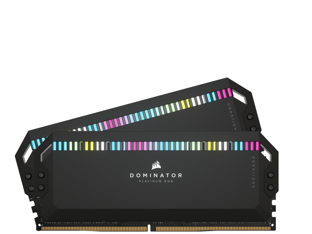 CORSAIR Dominator Platinum RGB 64GB (2 x 32GB) 288-Pin PC RAM DDR5 5200 (PC5 41600) Desktop Memory Model CMT64GX5M2B5200Z40K