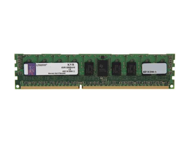 Kingston 4GB 240-Pin DDR3 SDRAM ECC Registered DDR3 1333 Server Memory SR x4 Intel Model KVR13R9S4/4I