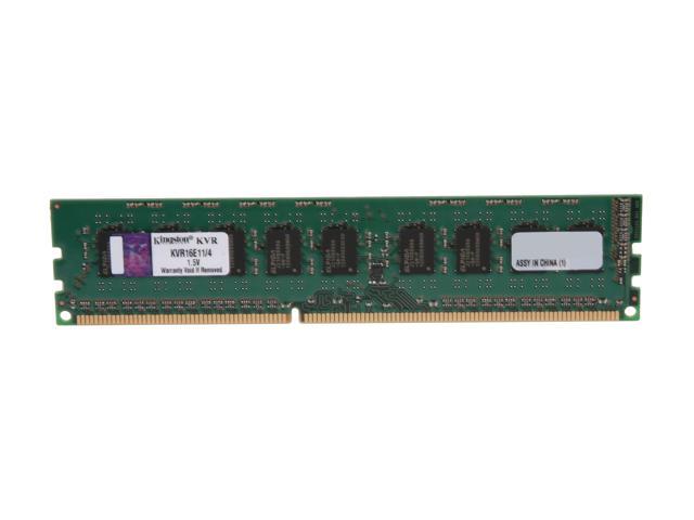 Kingston 4GB 240-Pin DDR3 SDRAM ECC Unbuffered DDR3 1600 Server Memory Model KVR16E11/4