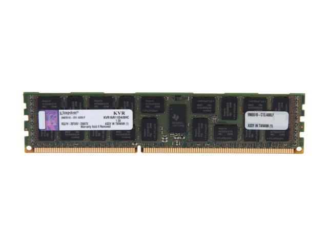 Kingston 8GB 240-Pin DDR3 SDRAM ECC Registered DDR3 1600 Server Memory DR x4 Hynix C Model KVR16R11D4/8HC