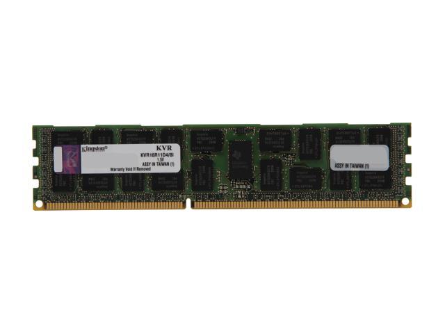 Kingston 8GB 240-Pin DDR3 SDRAM ECC Registered DDR3 1600 (PC3 12800) Server Memory DR x4 Intel Model KVR16R11D4/8I