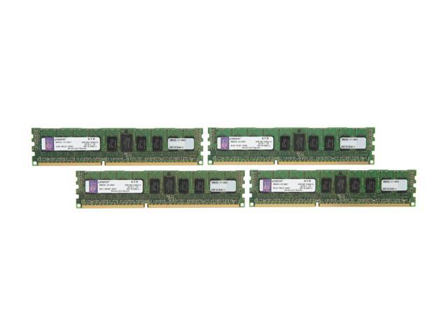 Kingston 16GB (4 x 4GB) 240-Pin DDR3 SDRAM ECC Registered DDR3 1600 Server Memory SR x4 Model KVR16R11S4K4/16