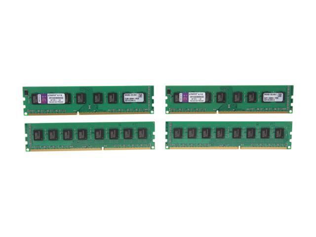 Kingston 32GB (4 x 8GB) 240-Pin DDR3 SDRAM Unbuffered DDR3 1333 Server Memory STD Height 30mm Model KVR1333D3N9HK4/32G
