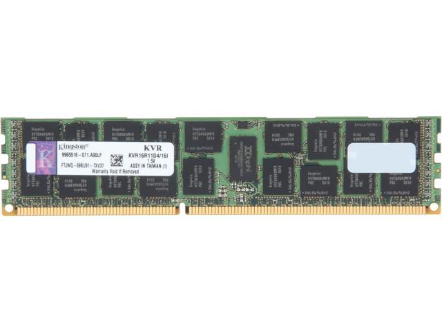 Kingston ValueRAM 16GB 240-Pin DDR3 SDRAM ECC Registered DDR3 1600 Server Memory (Intel Validated ) Model KVR16R11D4/16I