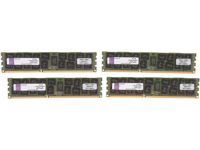 Kingston ValueRAM 64GB (4 x 16GB) 240-Pin DDR3 SDRAM ECC Registered DDR3 1600 Server Memory (Intel Validated) Model KVR16R11D4K4/64I
