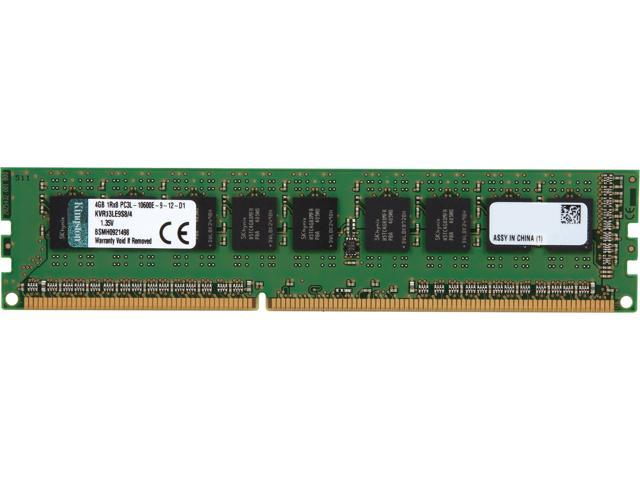 Kingston 4GB 240-Pin DDR3 SDRAM ECC Unbuffered DDR3 1333 Server Memory Model KVR13LE9S8/4
