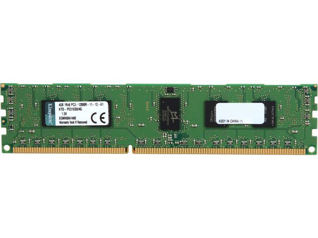 Kingston 4GB 240-Pin DDR3 SDRAM ECC Registered DDR3 1600 (PC3 12800) Single Rank Server Memory Model KTD-PE316S8/4G
