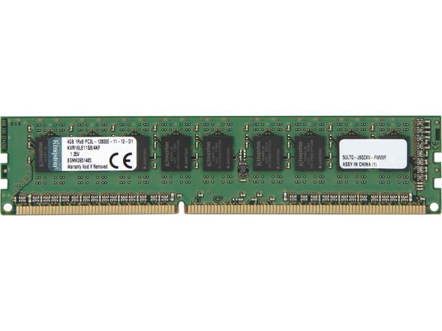 Kingston 4GB 240-Pin DDR3 SDRAM ECC DDR3 1600 (PC3 12800) Server Memory Model KVR16LE11S8/4KF