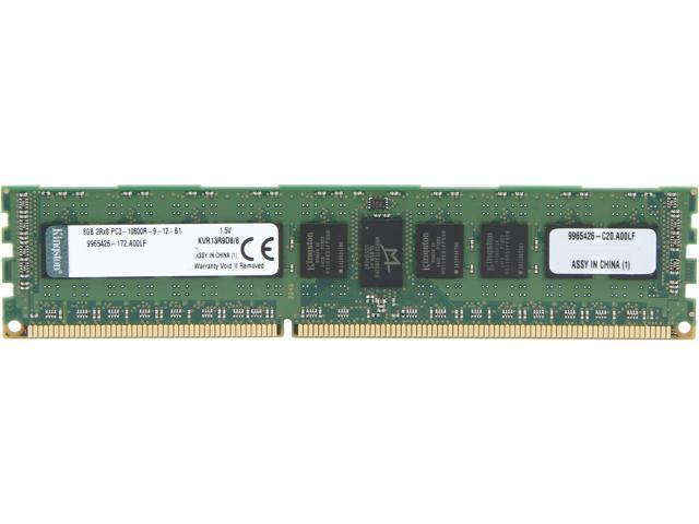 Kingston 8GB 240-Pin DDR3 SDRAM ECC Registered DDR3 1333 (PC3 10600) Server Memory Model KVR13R9D8/8