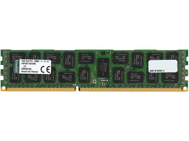 Kingston 16GB 240-Pin DDR3 SDRAM ECC Registered DDR3 1600 (PC3 12800) Server Memory Model KVR16R11D4/16HB
