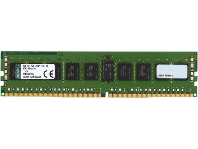 Kingston 8GB 288-Pin DDR4 SDRAM ECC Registered DDR4 2133 (PC4 17000) Server Memory Model KTH-PL421/8G