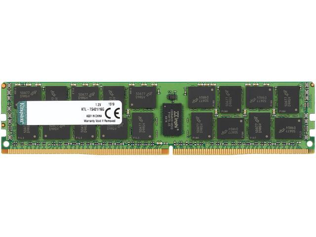 Kingston 16GB 288-Pin DDR4 SDRAM ECC Registered DDR4 2133 (PC4 17000) Server Memory Model KTL-TS421/16G