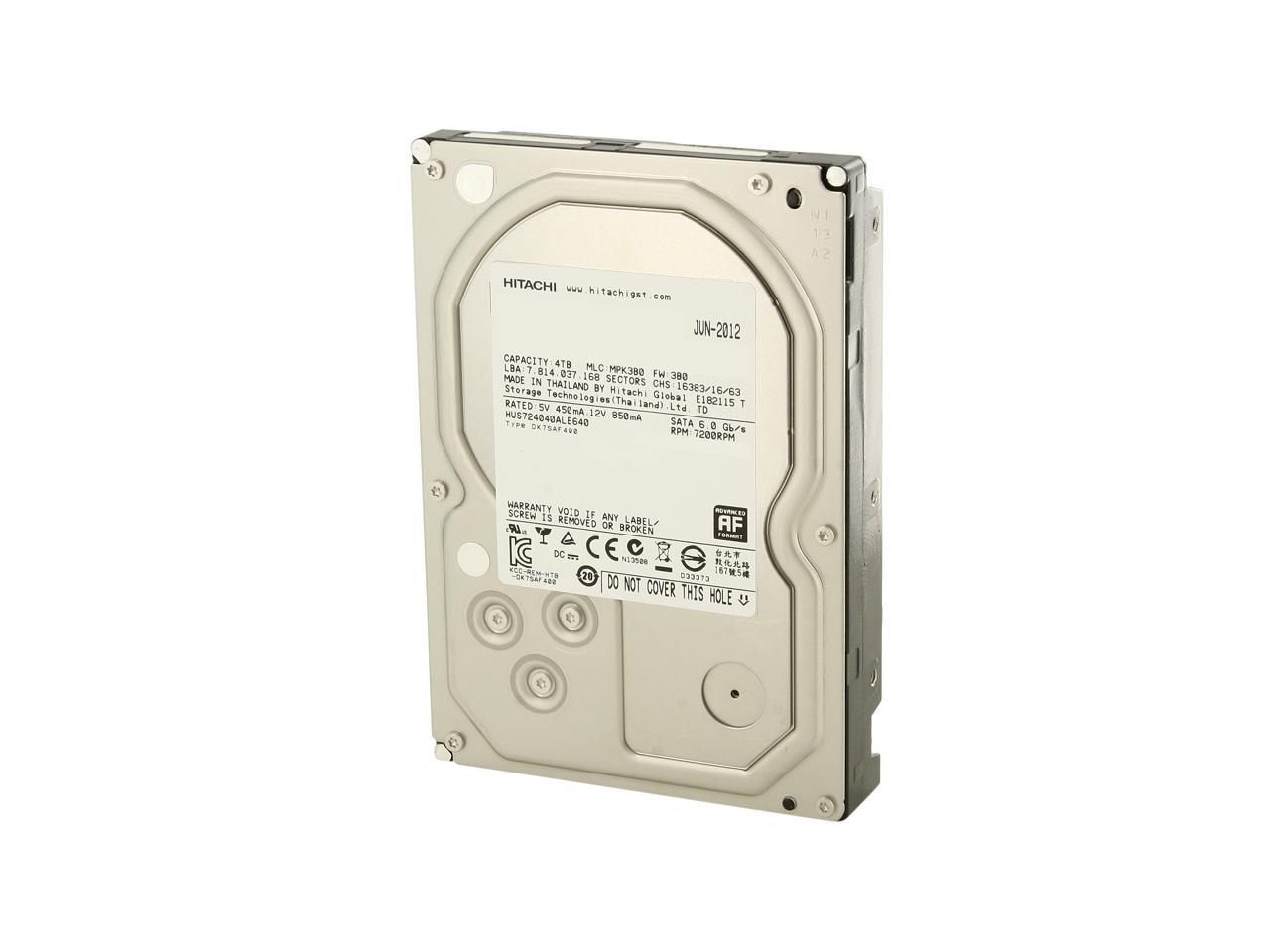 HGST Ultrastar 7K4000 HUS724040ALE640 (0F14683) 4TB 7200 RPM 64MB Cache SATA 6.0Gb/s 3.5" Internal Enterprise Hard Drive Bare Drive