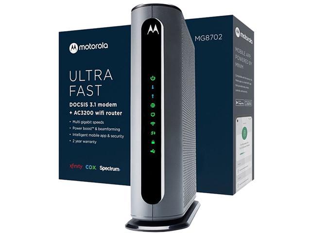 Motorola MG8702 AC3200 Dual-Band DOCSIS 3.1 Gigabit Cable Modem Router