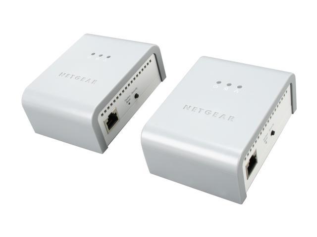 NETGEAR XAVB101-100NAS Powerline AV Ethernet Adapter Kit Up to 200Mbps