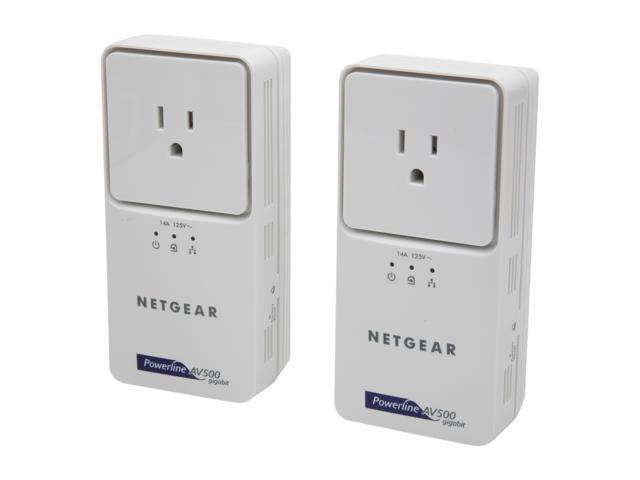 NETGEAR XAVB5501-100NAS Powerline AV+ 500 Adapter Kit Up to 500Mbps