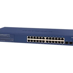 NETGEAR 24-Port PoE Gigabit Ethernet Smart Switch with PoE+ (190W) (GS724TP)