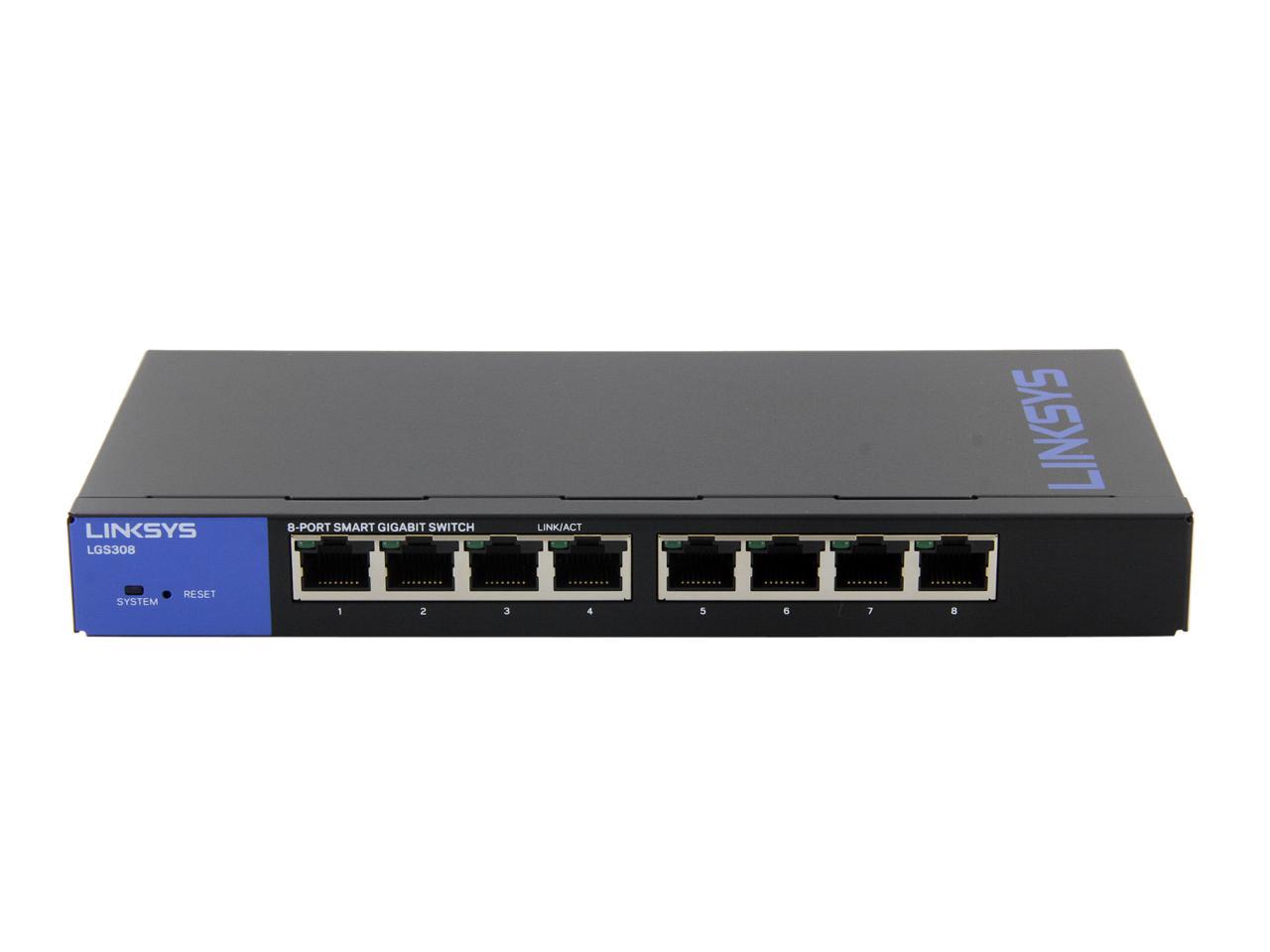 LINKSYS LGS308 8-Port Business Smart Gigabit Switch
